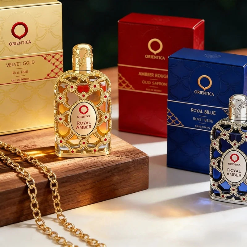 Parfum Royal Amber de Dubaï 100ml, parfum à la rose, parfum oriental longue durée en flacon de verre pour hommes et femmes