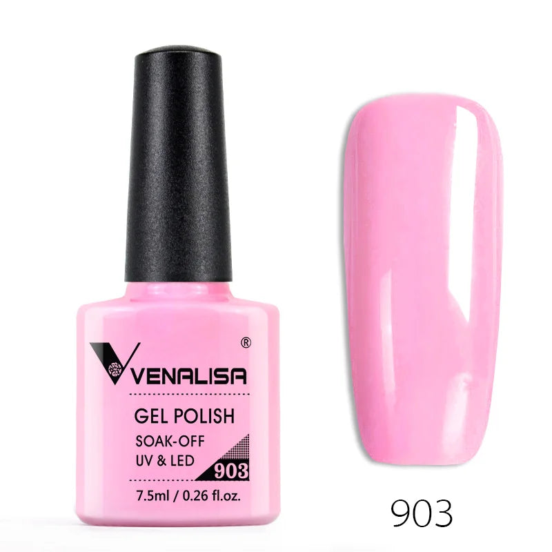 Vernis à ongles Venalisa 7.5ml Fashion Shiny Soak Off UV Gel Nail Gel Polish Cosmetics Nail Art Manicure Nails Gel Polish Tips Nail Varnish