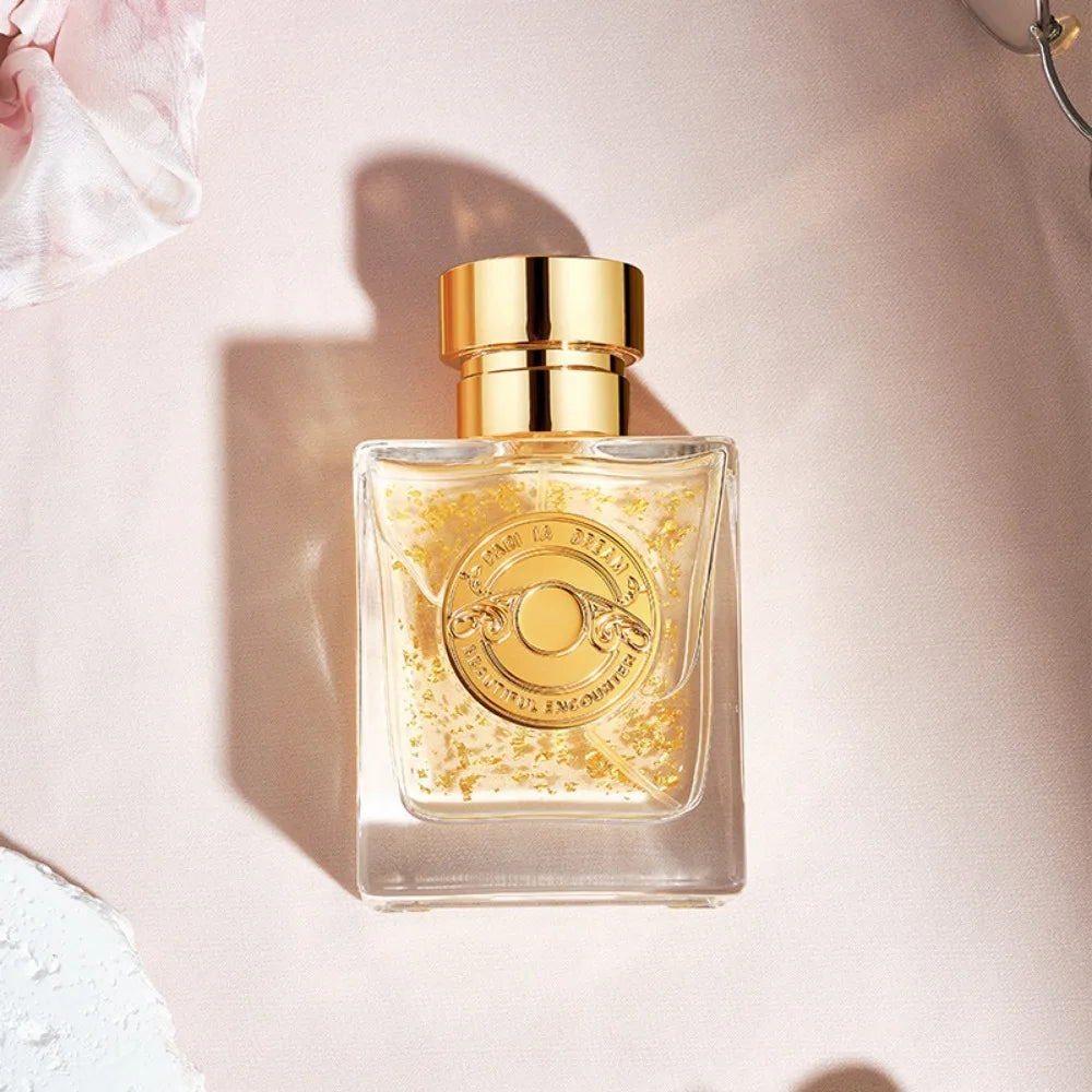 Parfum déesse de Paris pour femme, parfum élégant et durable, léger et flirty, 50ML, parfum de qualité supérieure avec palette d’or