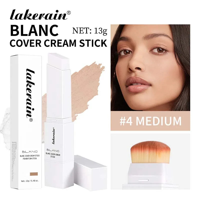 Fond de teint blanc changeant de couleur Concealer Stick Blanca Base de maquillage coréenne Fond de teint naturel Correcteur de couleur du visage à haute couverture