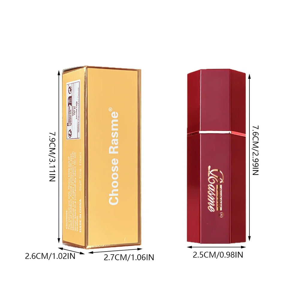 CHOISISSEZ RASME Rouge à lèvres en barre de chocolat 6 couleurs Perles de maquillage Pas facile à décoller Brillant à lèvres imperméable mat