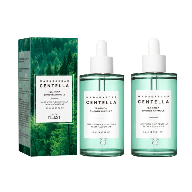 Madagascar Centella Asiatica Serum 55ml - Formule apaisante pour la peau sensible avec lutte contre l’acné, bienfaits hydratants en profondeur pour le visage