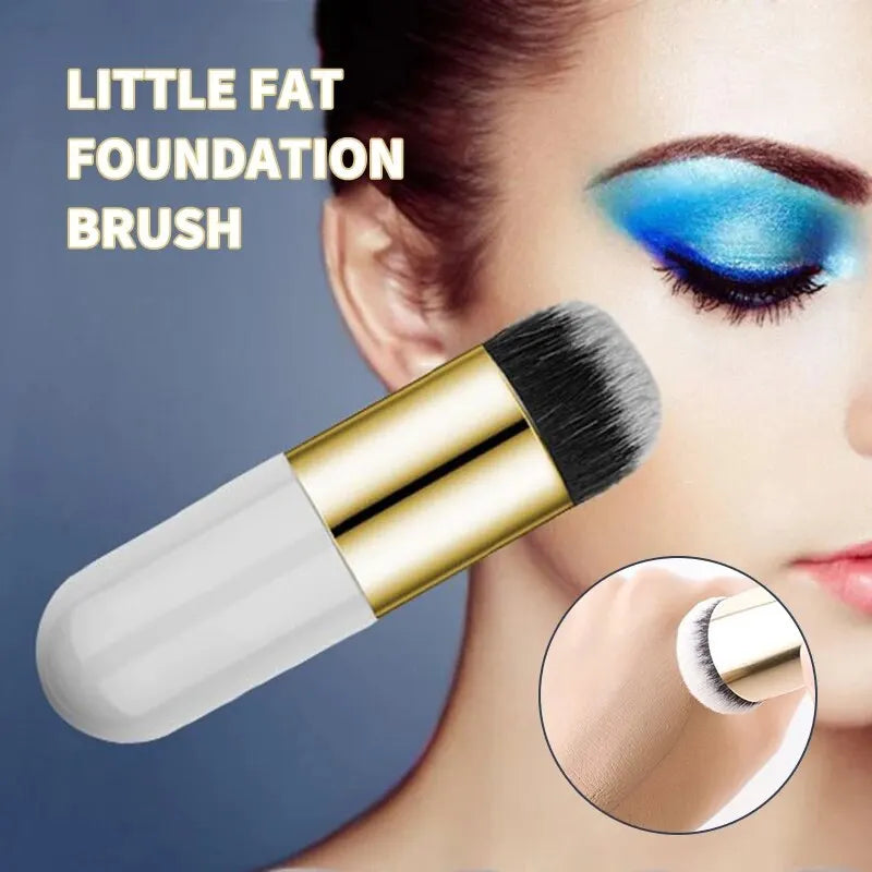 Pinceau de maquillage pour fond de teint Fat dôme, crème BB, brosse d'ambiance plus lente, sans poudre, sans marque, grand, petit