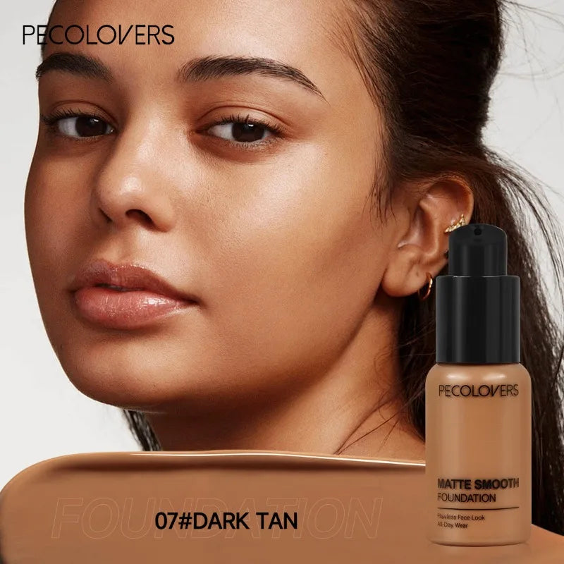 Fond de teint liquide pour le visage, haute couverture, imperméable et anti-transpiration, correcteur de maquillage, fond de teint liquide, 30ml