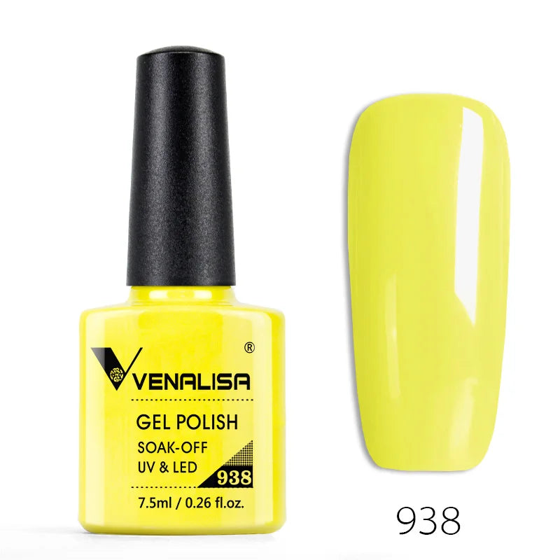 Vernis à ongles Venalisa 7.5ml Fashion Shiny Soak Off UV Gel Nail Gel Polish Cosmetics Nail Art Manicure Nails Gel Polish Tips Nail Varnish