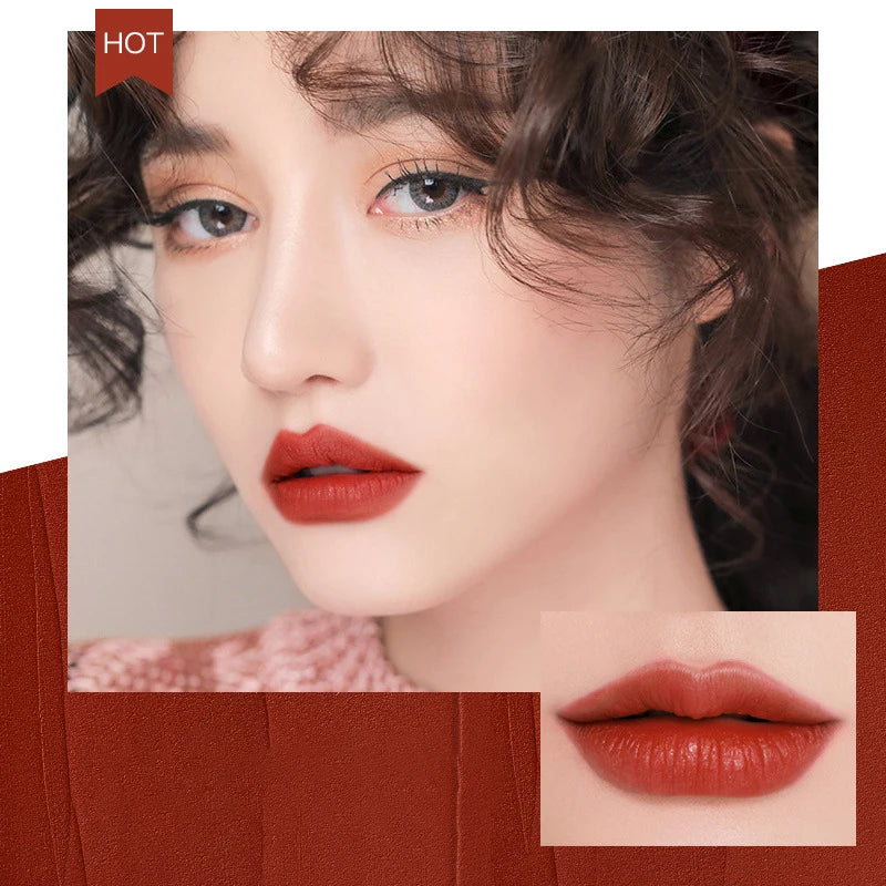 Rouge à lèvres antiadhésif imperméable, 5 couleurs, Tube rond, hydratant, facile à colorer, brillant à lèvres longue durée, cosmétiques