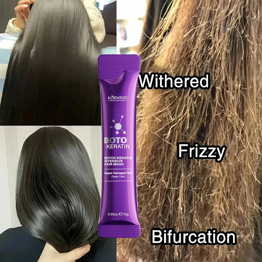 Masque capillaire à la kératine magique 5 secondes Réparation Cheveux crépus abîmés Doux Lisse Brillant Nutrition Hydrater en profondeur Soins capillaires nourrissants
