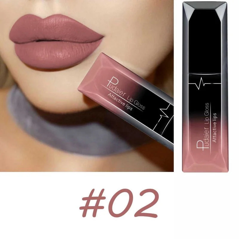 Rouge à lèvres liquide mat velours 17 couleurs, couleur de lèvres longue tenue imperméable, Texture lisse à haute teneur en pigments, maquillage pour tous les Types de peau