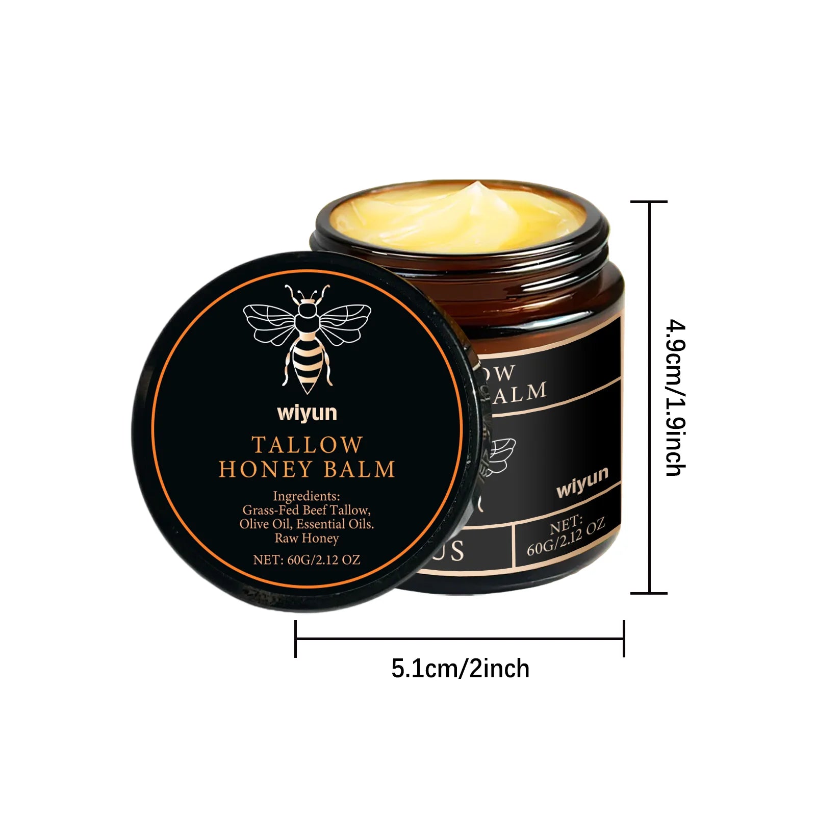 Crème au miel de suif Glow Hydratant pour la peau Améliorer l’élasticité Blanchiment doux Améliorer la matité Raffermissant Visage Corps Hydratant Lotion