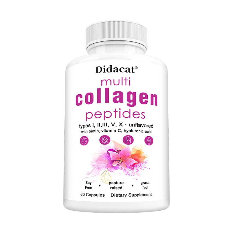 Peptides multi-colagène-Anti-âge, éclaircissant le teint, raffermissant la peau, les cheveux, les ongles, la peau et les articulations