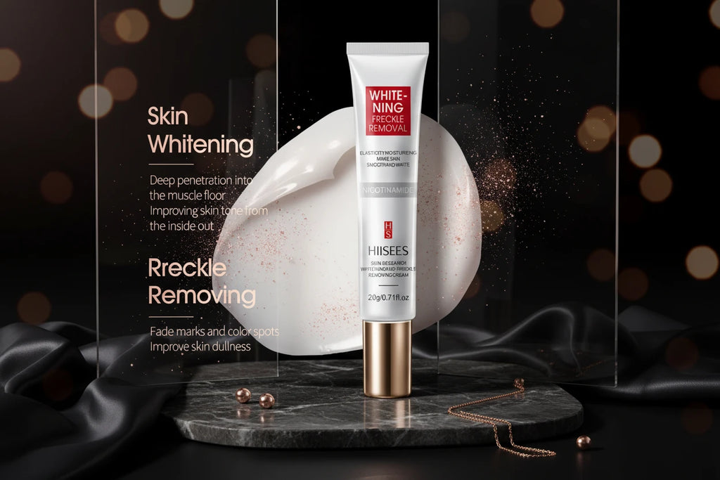 Crème pour le visage Blanchiment des taches de rousseur Éliminer la crème pour le visage Éliminer le noir, le mélasma Taches sombres Dépôts d’acné VE Nourrir Éclaircir les soins de la peau