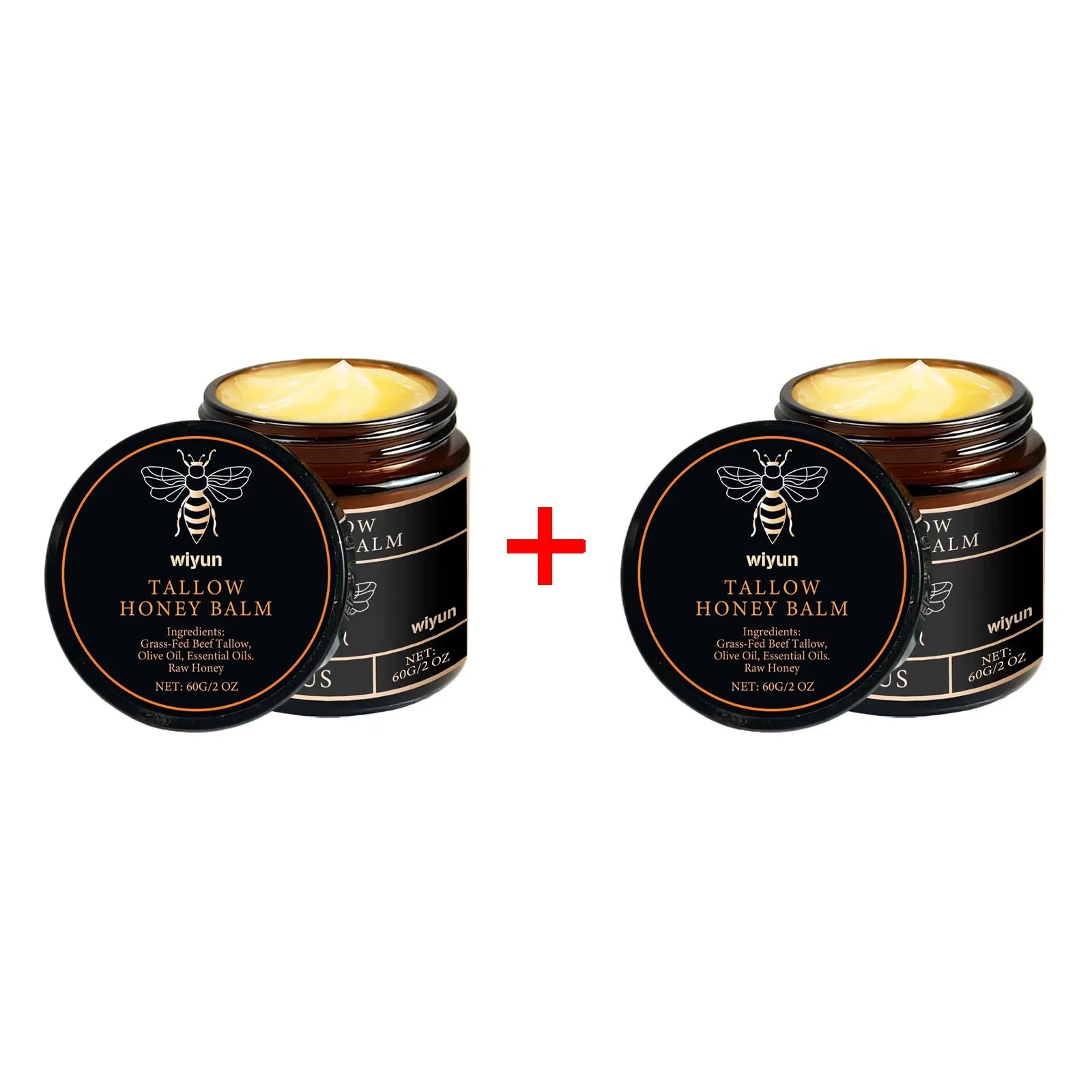 Baume au miel de suif brillant Hydratant pour la peau Enhacne Élasticité Améliorer la matité Décolorer les lignes fines Raffermissant le visage Crème hydratante pour le corps