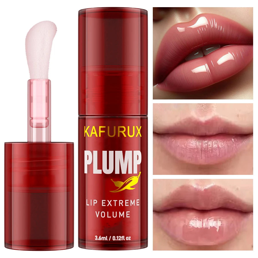 1PC lèvres dodues longue durée huile pour les lèvres hydratant brillant à lèvres sérum volumateur instantané huile d'essence réparation lèvres ridules augmenter El