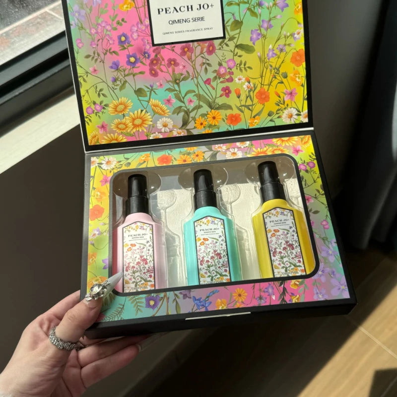 Eau De Toilette florale pour femmes, coffret cadeau frais, Gardenia française, parfum au jasmin, Spray longue durée, sans alcool, 60ml, 3 pièces