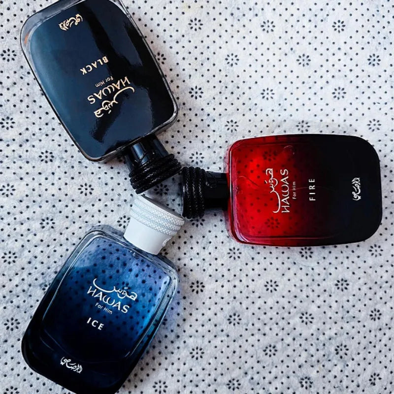 Hawas 100ml Eau de Parfum Unisexe, Parfum Longue Durée, Frais, Boisé, Aquatique, Fruité, Aromatique, Élégant, Moderne, Doux, Luxueux