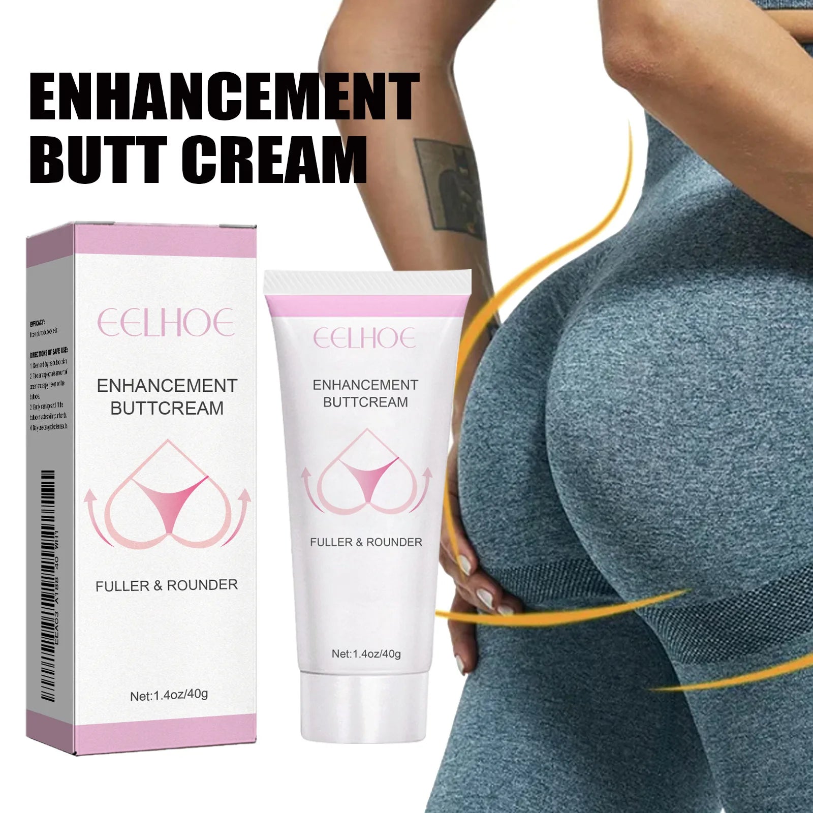 Fesses sexy Crème de croissance Grosses fesses Croissance des hanches Augmentation des fesses Resserrement Mise en forme des fesses Amélioration du corps Crème repulpante 40g