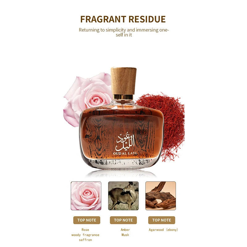 Parfum Bois de Santal Arabe - Oud Classique & Musc Irrésistible, Eau de Parfum Boisée Longue Tenue