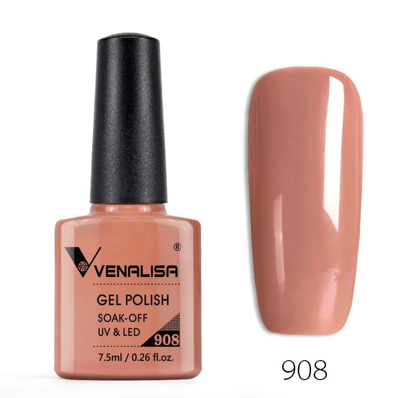 Vernis à ongles Venalisa 7.5ml Fashion Shiny Soak Off UV Gel Nail Gel Polish Cosmetics Nail Art Manicure Nails Gel Polish Tips Nail Varnish
