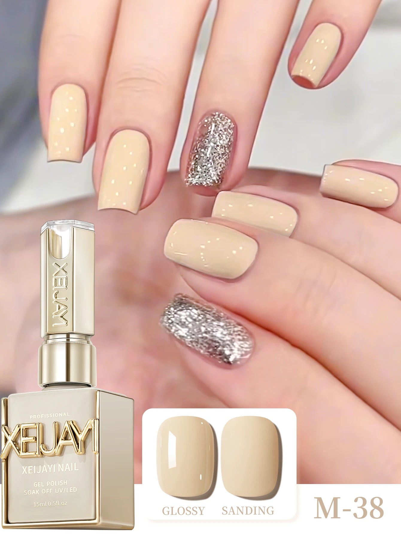 1Pc 15ML blanc laiteux pur vernis à ongles Gel ajouter Semi-Permanent tremper UV LED Construction Gel vernis