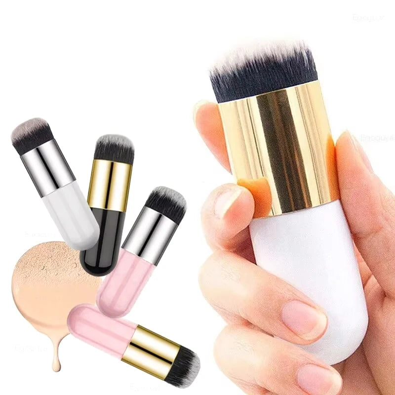 Pinceau de maquillage pour fond de teint Fat dôme, crème BB, brosse d'ambiance plus lente, sans poudre, sans marque, grand, petit
