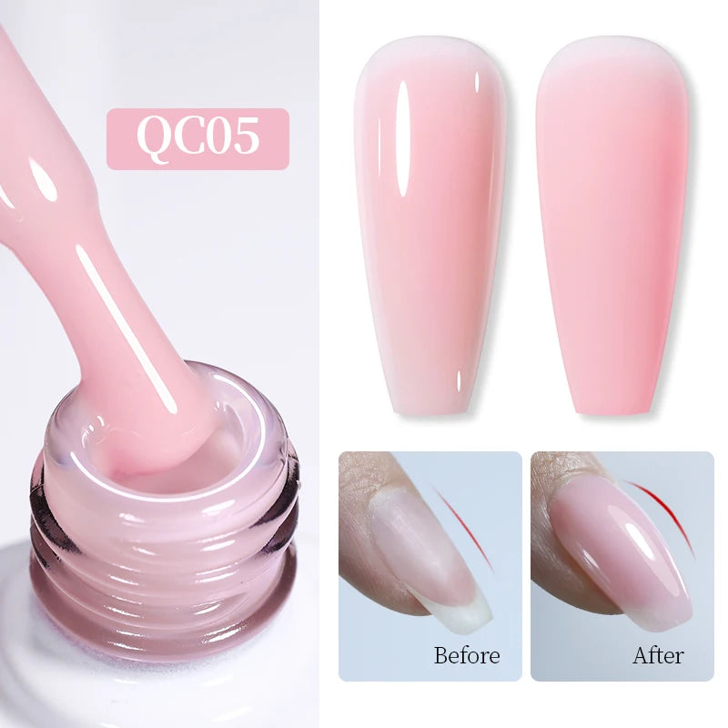 BORN PRETTYvernis à Ongles Gel, Semi Transparent, Soak Off UV LED, Vernis à Ongles Nude, N64.Gel Varjuvening,Art des ongles, 50 Couleurs, 10ml