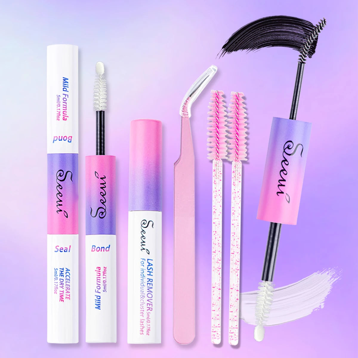 Colle et joint pour cils, pour grappes de cils, colle fixe forte, colle durable, outil d'extension de cils
