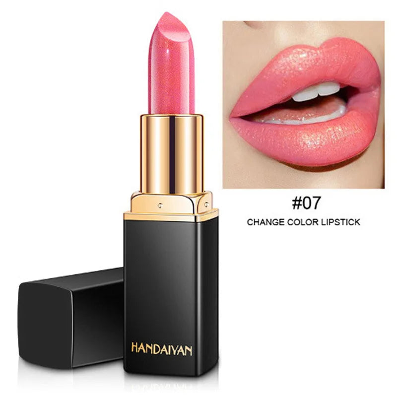 Rouge à lèvres métallique Pearl Changing 9 couleurs Long-Dury brillant plaqué or chaud sirène Maggie rouge à lèvres pour femmes