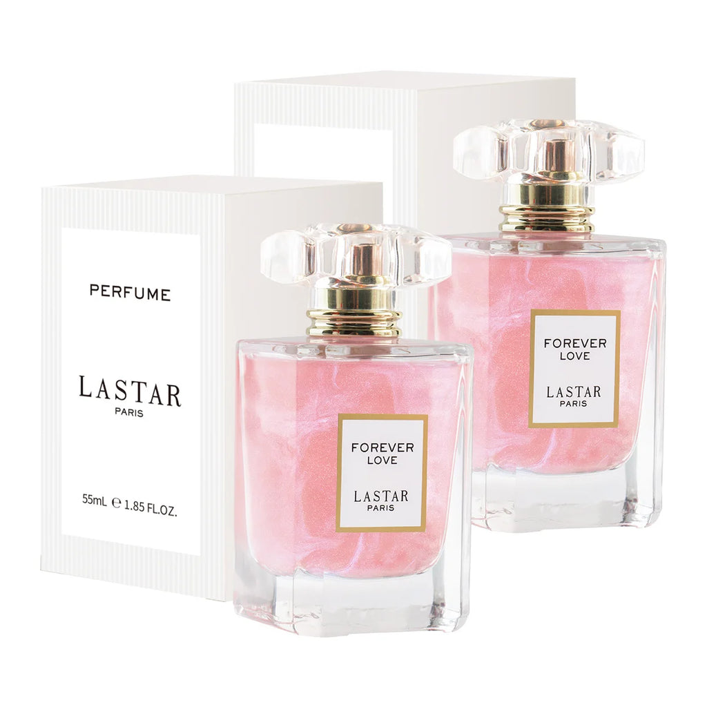 Parfum longue durée pour femmes LASTAR, deux flacons d'un total de 110 ml/3,72 fl oz, parfum rose et jasmin, cadeaux de Noël/Nouvel An