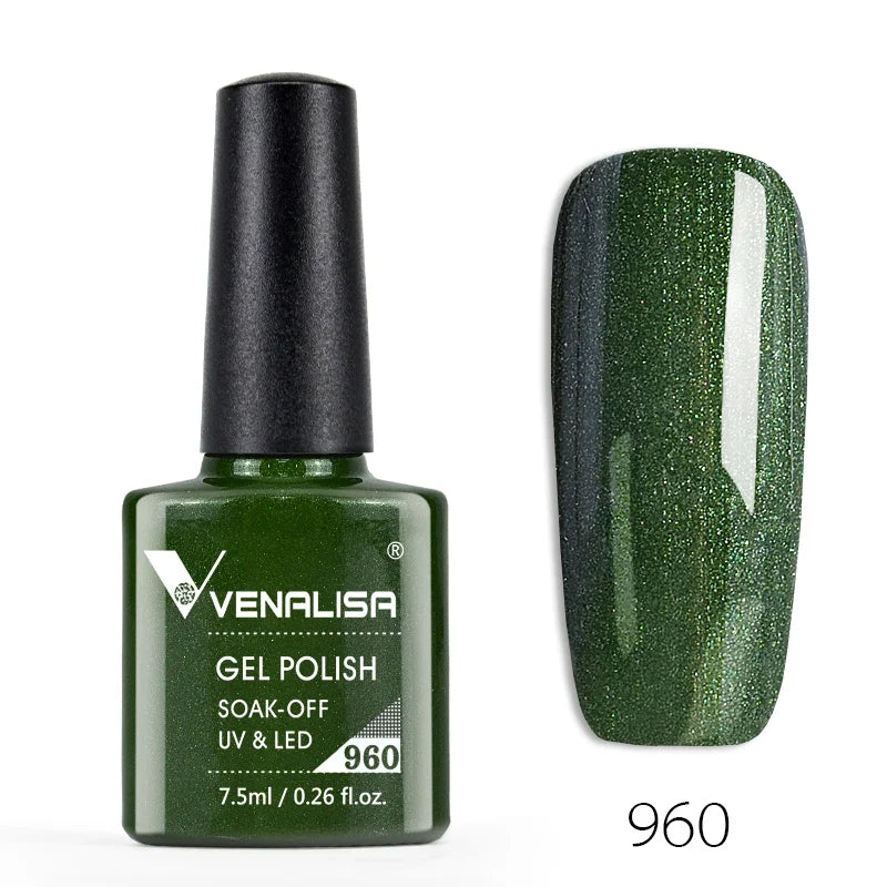Vernis à ongles Venalisa 7.5ml Fashion Shiny Soak Off UV Gel Nail Gel Polish Cosmetics Nail Art Manicure Nails Gel Polish Tips Nail Varnish