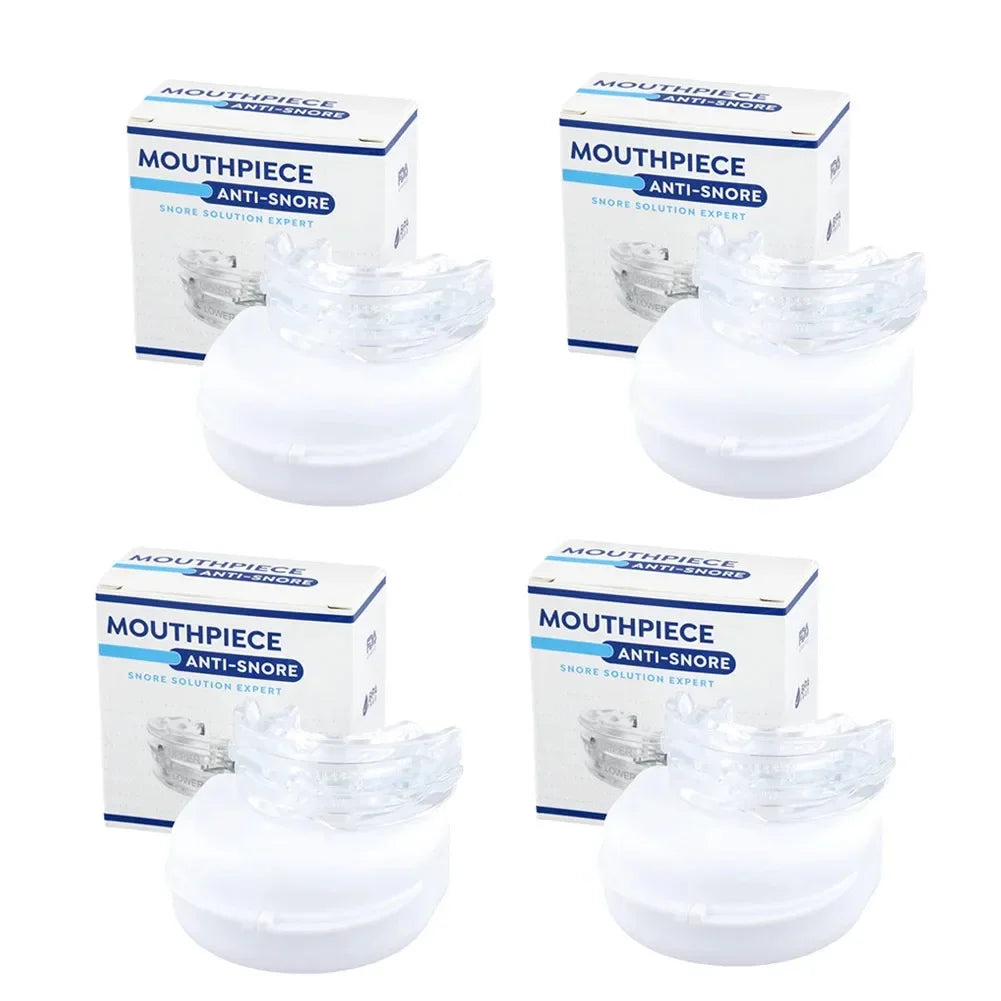 Protège-dents anti-ronflement Bruxisme Améliorer la qualité du sommeil Anti-ronflement et apnée Dispositif de ronflement Protège-dents avec boîte de rangement