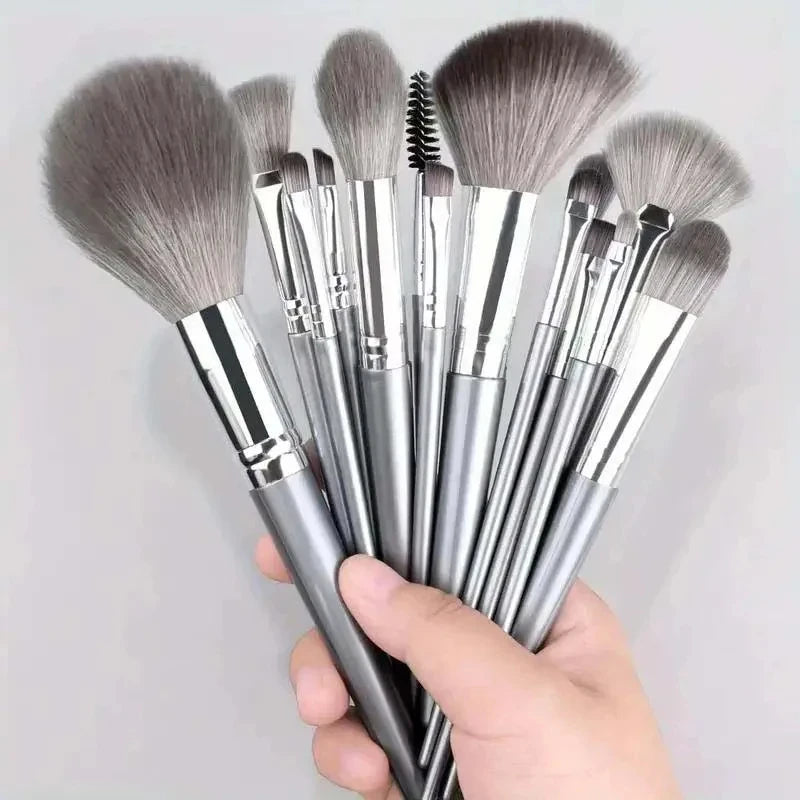 Ensemble de pinceaux de maquillage doux et moelleux pour cosmétiques, fond de teint en poudre, fard à barrage, mélange Kabuki, outil de beauté, 13 pièces